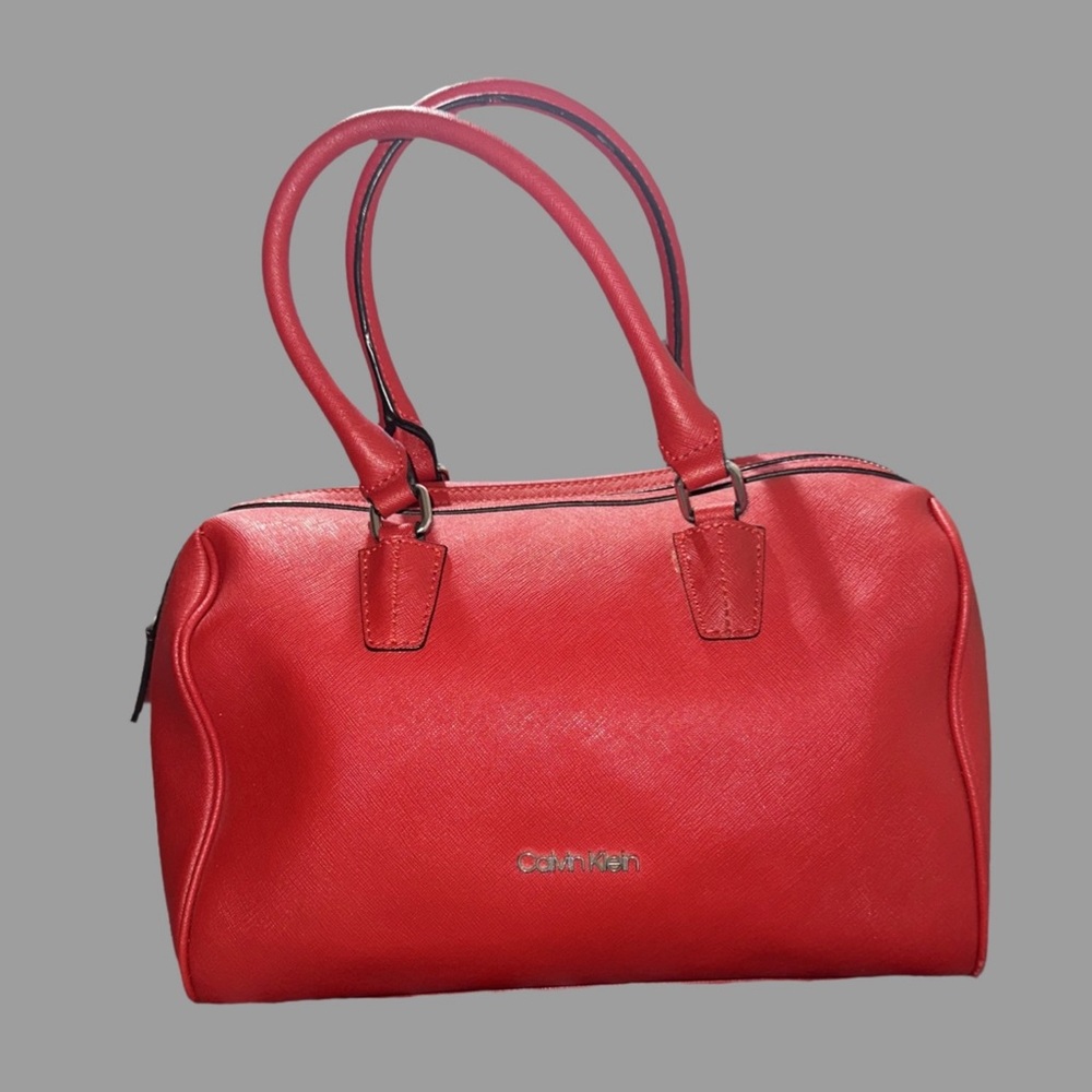 Calvin Klein Vibrant Red Satchel